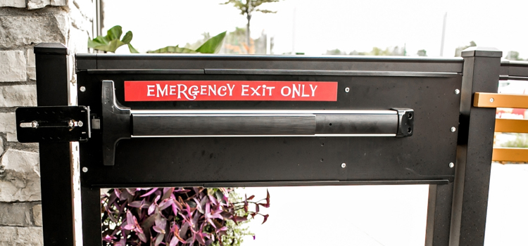emergency push bar installation in American Canyon
