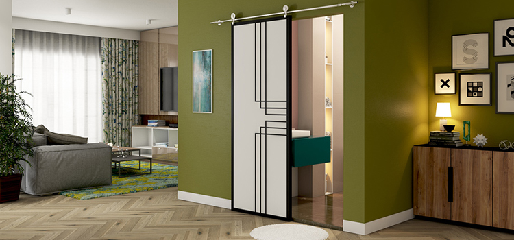 sliding bathroom door installation in American Canyon